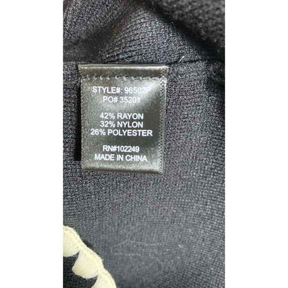 Skies Are Blue Black Scalloped Trim Vest and Skirt Set Womens Size SP - Picture 8 of 13